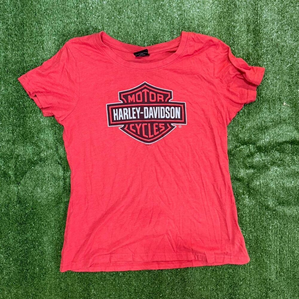 Harley-davidson Women's Red T-shirt